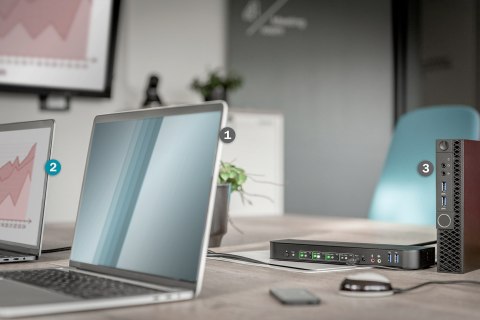 Digitus Przełącznik KVM, 4-portowy, 4K 60 Hz, 4 x DP in, 1 x DP/HDMI out Digitus Przełącznik KVM, 4-portowy, 4K 60 Hz, 4 x DP in, 1 x DP/HDMI out