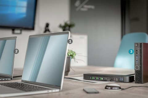 Digitus Przełącznik KVM, 4-portowy, 4K 60 Hz, 4 x DP in, 1 x DP/HDMI out Digitus Przełącznik KVM, 4-portowy, 4K 60 Hz, 4 x DP in, 1 x DP/HDMI out