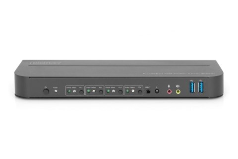 Digitus Przełącznik KVM, 4-portowy, 4K 60 Hz, 4 x DP in, 1 x DP/HDMI out Digitus Przełącznik KVM, 4-portowy, 4K 60 Hz, 4 x DP in, 1 x DP/HDMI out