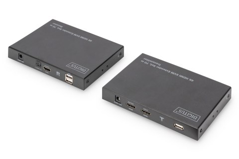 Przedłużacz/Extender KVM HDMI+USB 70m po kat. 6 UTP/IP 4K 60Hz audio (zestaw) Przedłużacz/Extender KVM HDMI+USB 70m po kat. 6 UTP/IP 4K 60Hz audio (zestaw)