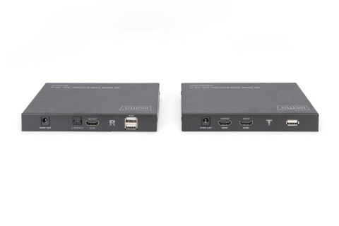 Przedłużacz/Extender KVM HDMI+USB 70m po kat. 6 UTP/IP 4K 60Hz audio (zestaw) Przedłużacz/Extender KVM HDMI+USB 70m po kat. 6 UTP/IP 4K 60Hz audio (zestaw)