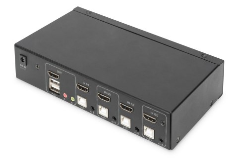 Przełącznik KVM, 4-portowy, pojedynczy wyświetlacz, 4K, HDMI Przełącznik KVM, 4-portowy, pojedynczy wyświetlacz, 4K, HDMI