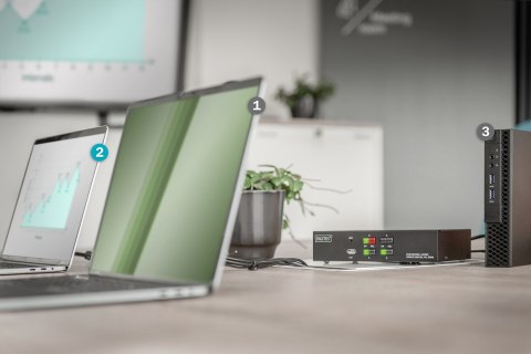 Przełącznik KVM, 4-portowy, pojedynczy wyświetlacz, 4K, HDMI Przełącznik KVM, 4-portowy, pojedynczy wyświetlacz, 4K, HDMI