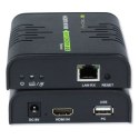 Techly IDATA HDMI-KVM2 przedłużacz KVM Nadajnik i odbiornik