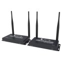 Techly IDATA HDMI-WL212 przedłużacz AV Nadajnik i odbiornik AV Czarny