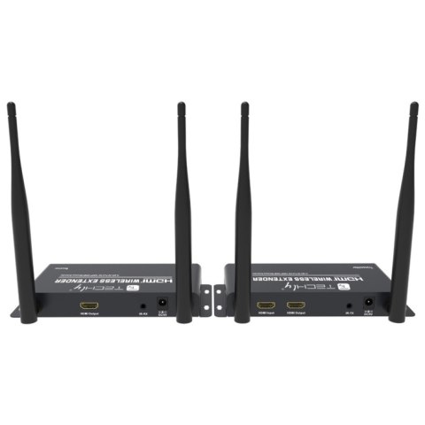 Techly IDATA HDMI-WL212 przedłużacz AV Nadajnik i odbiornik AV Czarny Techly IDATA HDMI-WL212 przedłużacz AV Nadajnik i odbiornik AV Czarny