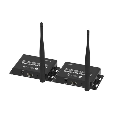 Techly IDATA HDMI-WL55 przedłużacz AV Nadajnik i odbiornik AV Czarny Techly IDATA HDMI-WL55 przedłużacz AV Nadajnik i odbiornik AV Czarny