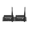 Techly IDATA HDMI-WL55 przedłużacz AV Nadajnik i odbiornik AV Czarny