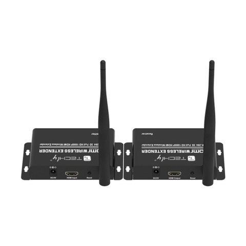 Techly IDATA HDMI-WL55 przedłużacz AV Nadajnik i odbiornik AV Czarny Techly IDATA HDMI-WL55 przedłużacz AV Nadajnik i odbiornik AV Czarny