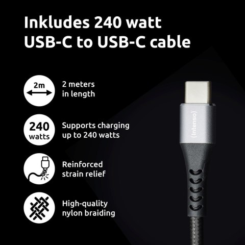 Adapter zasilający USB-C GAN +C520C/7810010 INTENSO Adapter zasilający USB-C GAN +C520C/7810010 INTENSO