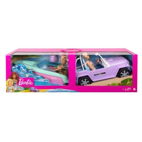 BRB przejażdżka 2 lalki+auto+motorówka GXD66 WB2 BRB przejażdżka 2 lalki+auto+motorówka GXD66 WB2