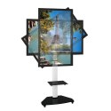 Techly ICA-TR3WH uchwyt do tablic informacyjnych 177,8 cm (70") Biały