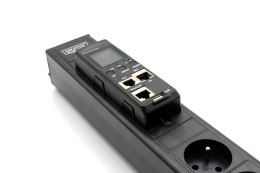Rozdzielacz zasilania PDU 18 x gniazdo sieciowe 0U Czarny