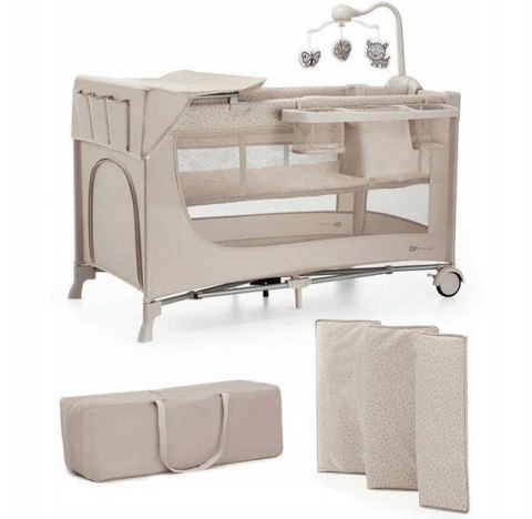 KinderKraft Łóżeczko turystyczne JOY 2 BEIGE KinderKraft Łóżeczko turystyczne JOY 2 BEIGE