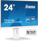 Płaski ekran iiyama 24 XUB2497HSN-W2 HDMI DP USB USB-C - 60,5 cm