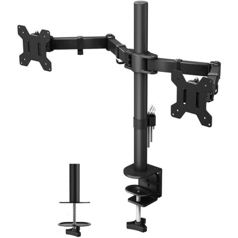 Techly ICA-LCD 382-D uchwyt / stojak do monitorów 68,6 cm (27") Czarny Biurko Techly ICA-LCD 382-D uchwyt / stojak do monitorów 68,6 cm (27") Czarny Biurko