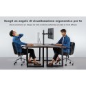 Techly ICA-LCD 482-D uchwyt / stojak do monitorów 68,6 cm (27") Czarny Biurko