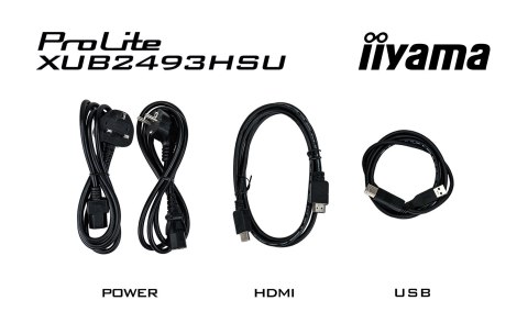 Monitor LED Iiyama ProLite XUB2493HSU-B7 - 24 - Płaski ekran - 60,5 cm Monitor LED Iiyama ProLite XUB2493HSU-B7 - 24 - Płaski ekran - 60,5 cm
