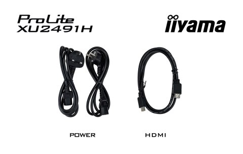 Monitor iiyama ProLite XU2491H-B1 - 24" - Płaski ekran - 60.5 cm Monitor iiyama ProLite XU2491H-B1 - 24" - Płaski ekran - 60.5 cm