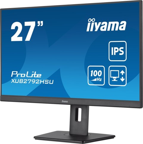 Monitor iiyama XUB2792HSU-B6 27IN FHD IPS BUSI/1920X1080 100HZ 0.4MS 250CD Monitor iiyama XUB2792HSU-B6 27IN FHD IPS BUSI/1920X1080 100HZ 0.4MS 250CD