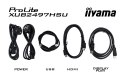 Iiyama TFT XUB2497HSU IPS 24'' HDMI/DP/2xUSB/hoev/weiß - Płaski ekran - 60.5 cm