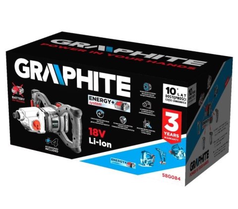 Graphite 58G084 akumulatorowy świder do ziemi 650 RPM Bateria 2,8 kg Graphite 58G084 akumulatorowy świder do ziemi 650 RPM Bateria 2,8 kg