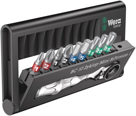 Bit zestaw Wera Bit-Check 10 Zyklop Mini BiTorsion 1 Bit zestaw Wera Bit-Check 10 Zyklop Mini BiTorsion 1