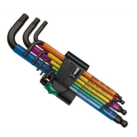 Wera 950 Spkl9 Hex-plus Hex Key Set Zestaw kluczy imbusowych w kształcie litery L Metryczny/imperialny 9 szt. Wera 950 Spkl9 Hex-plus Hex Key Set Zestaw kluczy imbusowych w kształcie litery L Metryczny/imperialny 9 szt.