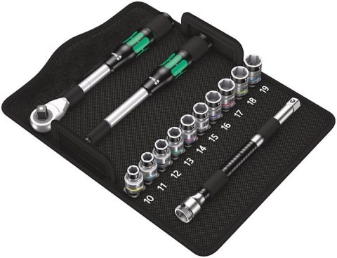 Zestaw kluczy nasadowych z grzechotką Zyklop Hybrid 1/2''