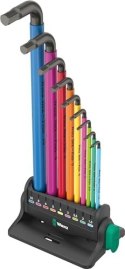 Zestaw kluczy trzpieniowych 950/9 HEX-PLUS MULTICOLOUR 3 9CZR