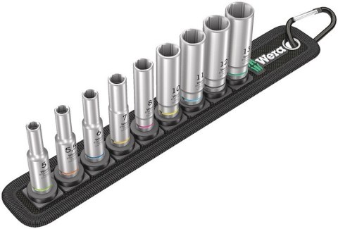 Zestaw nasadek udarowych długich 1/4'' 5-13MM, 9CZ.