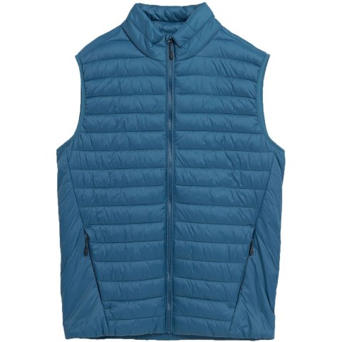 Kamizelka męska 4F M062 denim 4FAW23TVESM062 32S S Kamizelka męska 4F M062 denim 4FAW23TVESM062 32S S