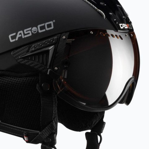 Kask narciarski CASCO SP-2 Carbonic Visor Black M 55-57 Kask narciarski CASCO SP-2 Carbonic Visor Black M 55-57