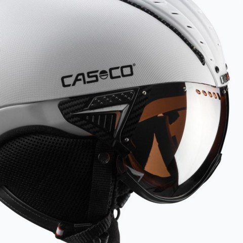 Kask narciarski CASCO SP-2 Carbonic Visor White S52-54 Kask narciarski CASCO SP-2 Carbonic Visor White S52-54