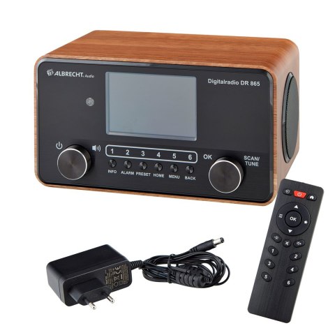 Radio cyfrowe Albrecht DR 865 Senior, drewno Radio cyfrowe Albrecht DR 865 Senior, drewno