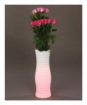 Techly I-LED FLOWERPOT doniczka na kwiaty Biały Plastik 1 szt.