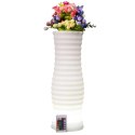 Techly I-LED FLOWERPOT doniczka na kwiaty Biały Plastik 1 szt.
