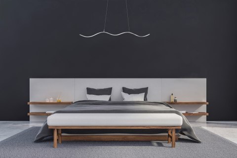 Lampa sufitowa LED Activejet AJE-SARA, srebrna, światło neutralne białe, 1690 lm. Lampa sufitowa LED Activejet AJE-SARA, srebrna, światło neutralne białe, 1690 lm.