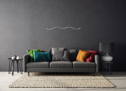 Lampa sufitowa LED Activejet AJE-SARA, srebrna, światło neutralne białe, 1690 lm. Lampa sufitowa LED Activejet AJE-SARA, srebrna, światło neutralne białe, 1690 lm.