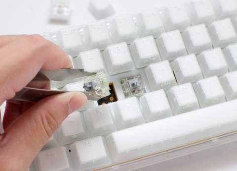 Klawiatura Ducky One 3 Aura White SF Gaming USB QWERTY Amerykański międzynarodowy Biały Klawiatura Ducky One 3 Aura White SF Gaming USB QWERTY Amerykański międzynarodowy Biały