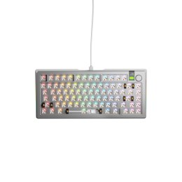 Klawiatura do gier Glorious GMMK 3 Pro 75% Custom Gaming-Tastatur - Barebone, ANSI-Layout, srebrna