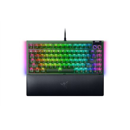 Razer BlackWidow V4 75% | Mechaniczna klawiatura do gier | Przewodowe | Edycja Phantom Green | Przełączniki mechaniczne Razer (d Razer BlackWidow V4 75% | Mechaniczna klawiatura do gier | Przewodowe | Edycja Phantom Green | Przełączniki mechaniczne Razer (d