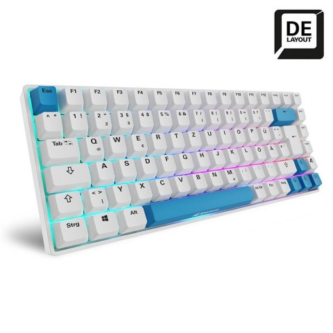 Sharkoon SKILLER SGK50 S3 PBT klawiatura Gaming USB QWERTZ Niemiecki Biały Sharkoon SKILLER SGK50 S3 PBT klawiatura Gaming USB QWERTZ Niemiecki Biały