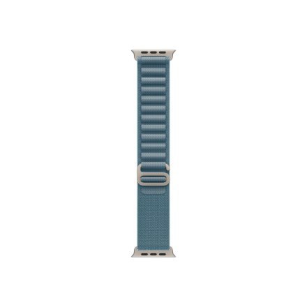 Pasek Apple 49mm Light Blue Alpine Loop - Large - Natural Titanium Finish Pasek Apple 49mm Light Blue Alpine Loop - Large - Natural Titanium Finish