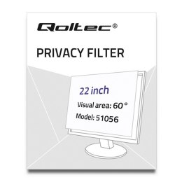Qoltec 51056 Filtr prywatyzujący RODO 22