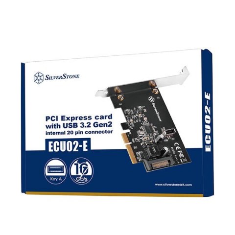 Silverstone ECU02-E adapter Wewnętrzny USB 3.2 Gen 2 (3.1 Gen 2) Silverstone ECU02-E adapter Wewnętrzny USB 3.2 Gen 2 (3.1 Gen 2)