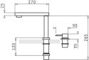 Bateria kuchenna PYRAMIS SATELLITA 3/8' 090917138 chrom