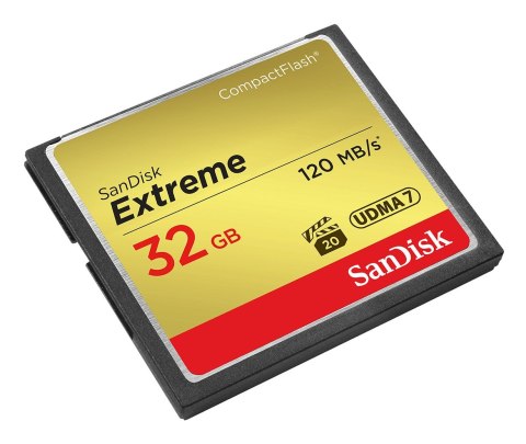 Karta pamięci Compactflash SanDisk Extreme 32GB 120/85 MB/s Karta pamięci Compactflash SanDisk Extreme 32GB 120/85 MB/s