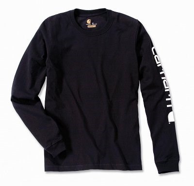 Bluza bez kaptura Carhartt Sleeve Logo T-Shirt L/S - black Bluza bez kaptura Carhartt Sleeve Logo T-Shirt L/S - black